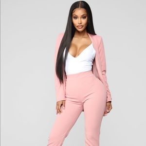 Pink pants set